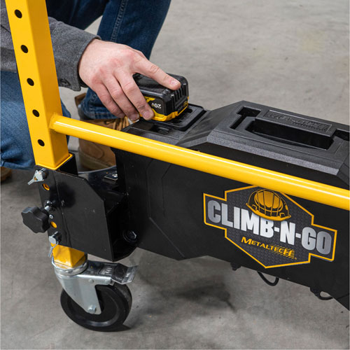 Syst&egrave;me de motorisation pour &eacute;chafaudage Climb-N-Go Equipex