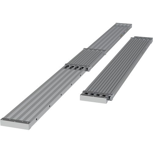 Planche de travail t&eacute;lescopique, 156" la x 12" pr, Capacit&eacute; de 250 lb, D&eacute;mont&eacute; Equipex