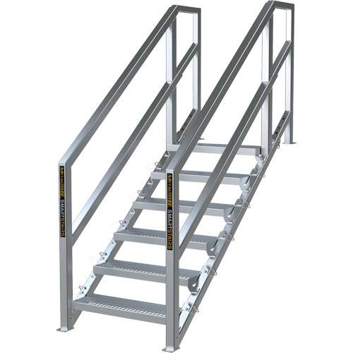 Syst&egrave;me d'escalier modulaire pour la construction de 6-10 marches SmartStairs, 75" ha Equipex