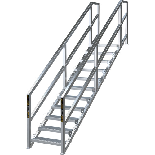 Syst&egrave;me d'escalier modulaire pour la construction de 11-16 marches SmartStairs, 120" ha Equipex