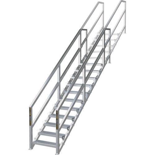 Syst&egrave;me d'escalier modulaire pour la construction de 11-16 marches SmartStairs, 120" ha Equipex