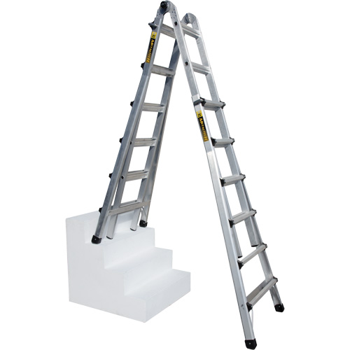 &eacute;chelle t&eacute;lescopique multifonction, Aluminium, 300 lb Equipex