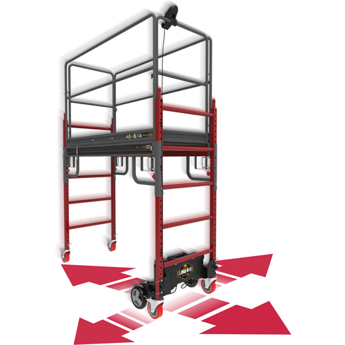 Trousse compl&egrave;te d'&eacute;chafaud motoris&eacute; Buildman Baker 6', 31" p x 118-3/4" h Equipex