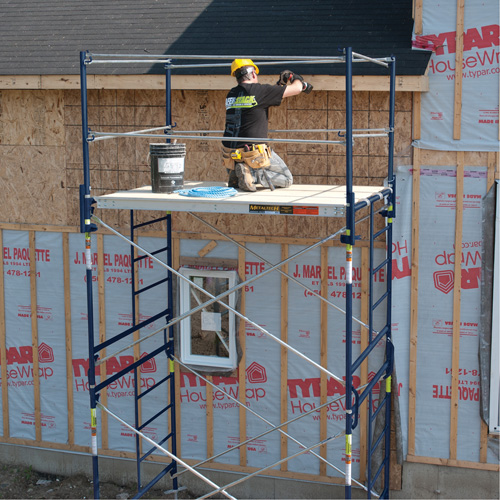 Complete Scaffold Tower with Casters, 69-1/2" D x 178" H Equipex