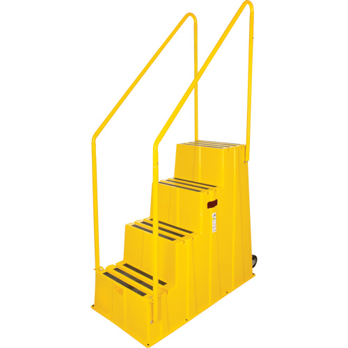 Escabeau industriel, 4 marches, 44" x 22-1/4" x Hauteur 65-1/8" Equipex