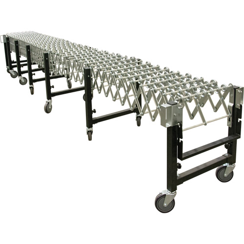 Convoyeur extensible, 18" la x 24' lo, Capacit&eacute; de 200 lb par pi lin. Equipex