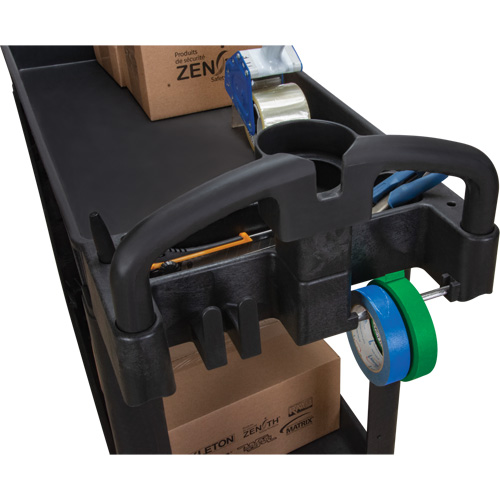 Chariot utilitaire, 2 tiers, 17-1/8" x 33-1/2" x 37-5/8", Capacit&eacute; 550 lb Equipex