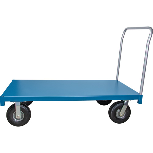  Chariot &agrave; plateforme pour l'ext&eacute;rieur, 72" lo x 36" la x Capacit&eacute; 1200 lb, Roues en Anticrevaison Equipex