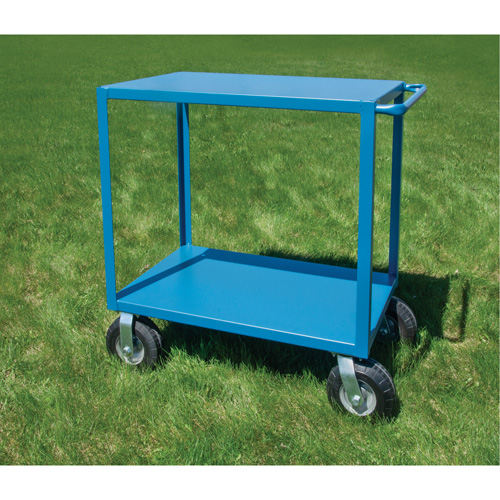  Chariot &agrave; tablettes pour l'ext&eacute;rieur, 2 Tiers, 24" la x 39" h x 39" p, Capacit&eacute; 1200 lb Equipex