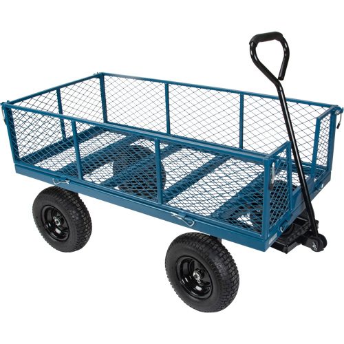 Wagon avec c&ocirc;t&eacute;s rabattables, 24" la x 48" la x Capacit&eacute; 800 lb Equipex