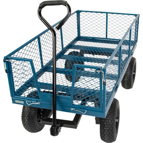 Wagon avec c&ocirc;t&eacute;s rabattables, 24" la x 48" la x Capacit&eacute; 800 lb Equipex