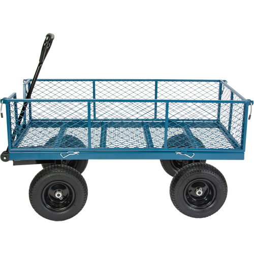 Wagon avec c&ocirc;t&eacute;s rabattables, 24" la x 48" la x Capacit&eacute; 800 lb Equipex