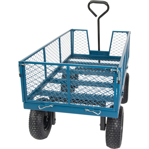 Wagon avec c&ocirc;t&eacute;s rabattables, 24" la x 48" la x Capacit&eacute; 800 lb Equipex
