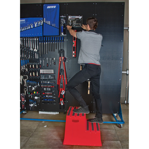Industrial Step Stool, 2 Steps, 26" x 22-7/16" x 19-11/16" High Equipex