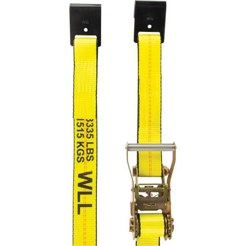 Winch Strap, Flat Hook, 2" W x 30' L, 3335 lbs. (1512 kg) Working Load Limit Equipex