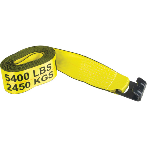 Tendeur d'arrimage logistique, Crochet plat, 30' , 4" , Charge d'utilisation max. 5400 lb (2449 kg) Equipex