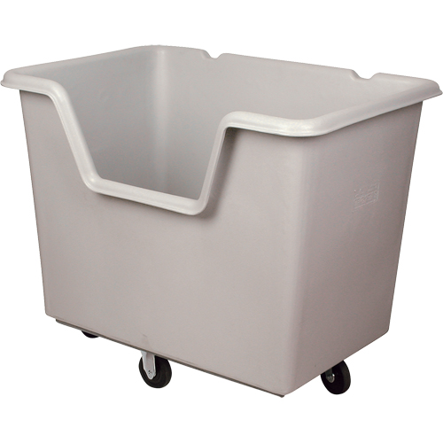 Starcart Easy-Access Box Truck, Polyethylene, 46" L x 31" W x 49" H, 24 cu. ft. Volume, 900 lbs. Capacity Equipex