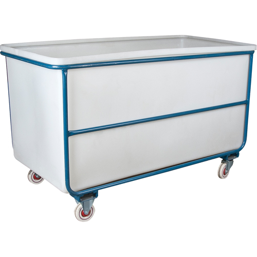 Chariot-caisse &agrave; parois droites, Poly&eacute;thyl&egrave;ne blanc, 57" lo x 34" la x 33" h, Volume 22 pi³, Capacit&eacute; 1000 lb Equipex