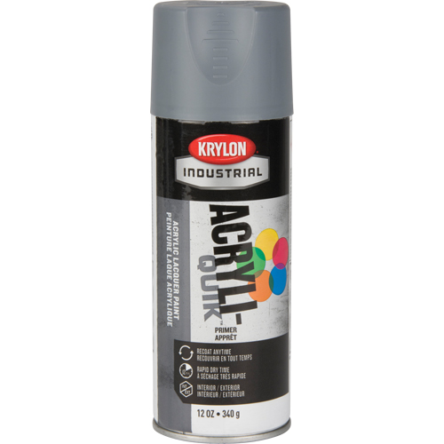 Laque industrielle Acryli-Quik, Gris, Tr&egrave;s mat, 12 oz, Canette a&eacute;rosol Equipex