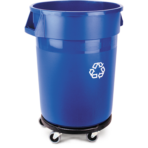 Brute&reg; Collection Recycling Container, Bulk, Plastic, 32 US gal. Equipex