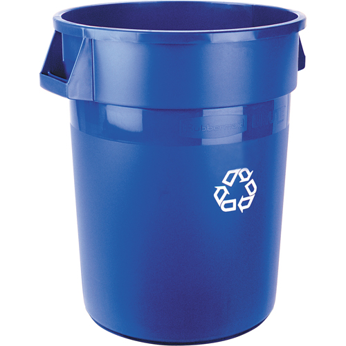 Brute&reg; Collection Recycling Container, Bulk, Plastic, 32 US gal. Equipex