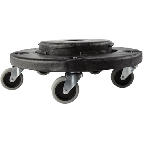 Chariot &agrave; visser Brute, Poly&eacute;thyl&egrave;ne, Noir, Convient aux contenants 20 - 55 US gal. Equipex