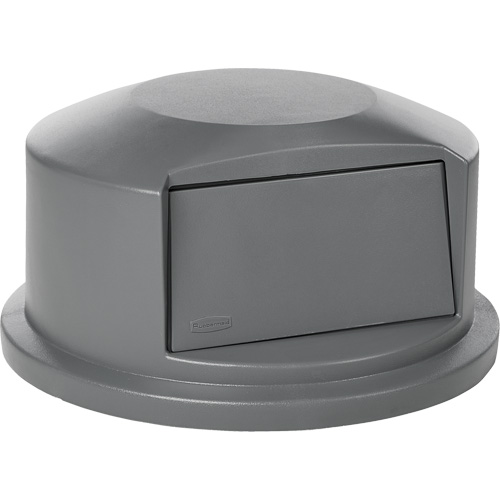 Round Brute&reg; Tops, Dome Lid, Plastic/Polyethylene, Fits Container Size: 24" Dia. Equipex