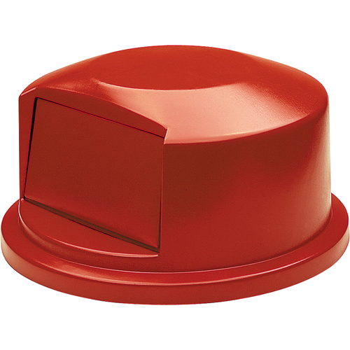 Couvercles ronds Brute, Couvercle bomb&eacute;, Plastique/Poly&eacute;thyl&egrave;ne, Convient aux contenants 24" dia. Equipex