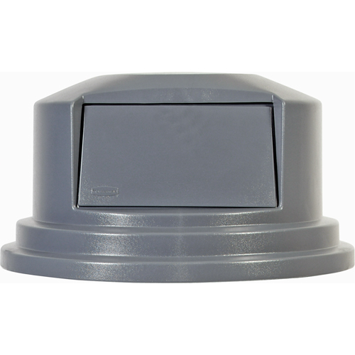 Round Brute&reg; Tops, Dome Lid, Plastic/Polyethylene, Fits Container Size: 26-1/2" Dia. Equipex