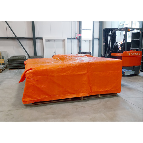Insulated Tarps, Polyethylene, Orange, 20' x 12' x 8 mils Equipex