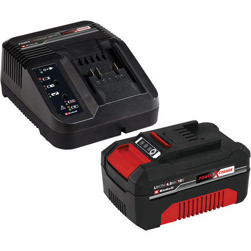 Power X-Change Battery & Charger Starter Kit, Lithium-Ion, 18 V Equipex