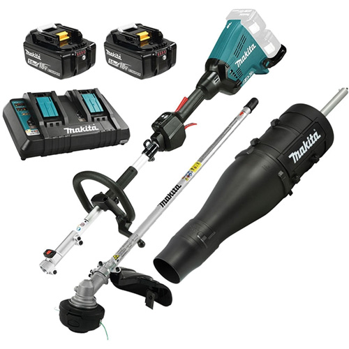 LXT 5.0 Ah Brushless Split Shaft Power Unit Kit with EM405MP Line Trimmer, Battery Powered, 36 V Equipex