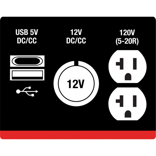 G&eacute;n&eacute;ratrice &agrave; onduleur, Surtension 2500 W, Nominale 1800 W, R&eacute;servoir 4,2 L Equipex