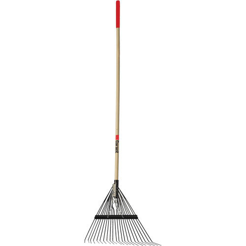 Lawn Rake, 24 Tines, Hardwood Handle, Steel Blade Equipex