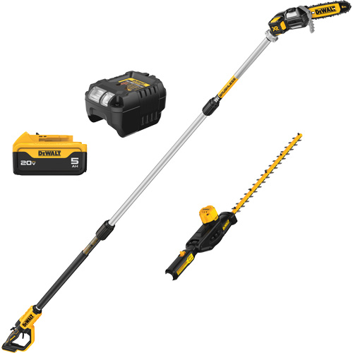 MAX Cordless Lithium-Ion Pole Saw & Pole Hedge Trimmer Combo Kit Equipex