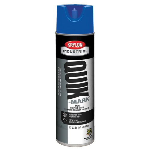 Industrial Quik-Mark Solvent-Based Inverted Marking Paint, 17 oz., Aerosol Can Equipex