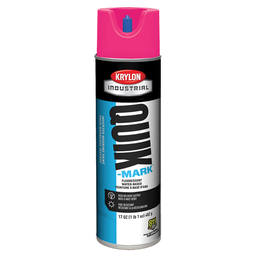 Peinture de marquage industrielle invers&eacute;e &agrave; base d'eau Quik-Mark, 17 oz, Canette a&eacute;rosol Equipex