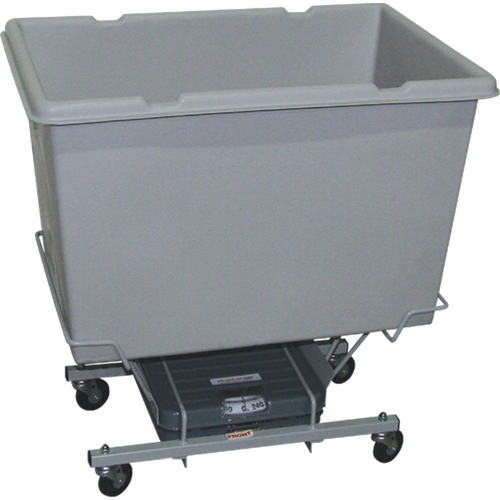 Scale Carts, Polyethylene, 33" L x 23" W x 33" H, 7 cu. ft. Volume, 250 lbs. Capacity Equipex
