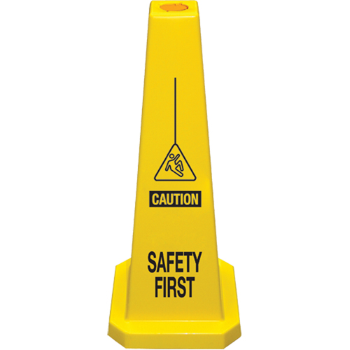 C&ocirc;nes de d&eacute;viation  Safety First , Anglais avec pictogramme Equipex