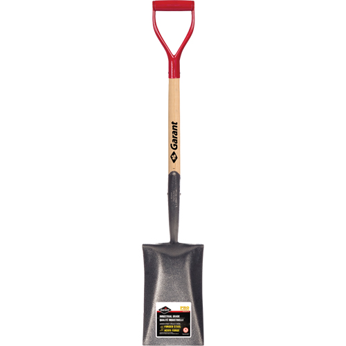 Pro Garden Spade, Wood, Forged Steel Blade, D-Grip Handle, 25-1/2" Long Equipex