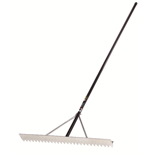 Pro Asphalt Rake, 36" W, Aluminum Blade, 28 Tines Equipex