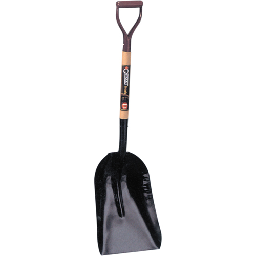 Pelles &agrave; grain & &agrave; charbon, Bois, Lame Acier durci, Manche Prise en D, 27-3/4" Longueur Equipex