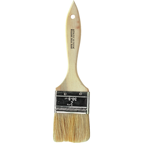 Chip Paint Brush, White China, Wood Handle, 1/2" Width Equipex