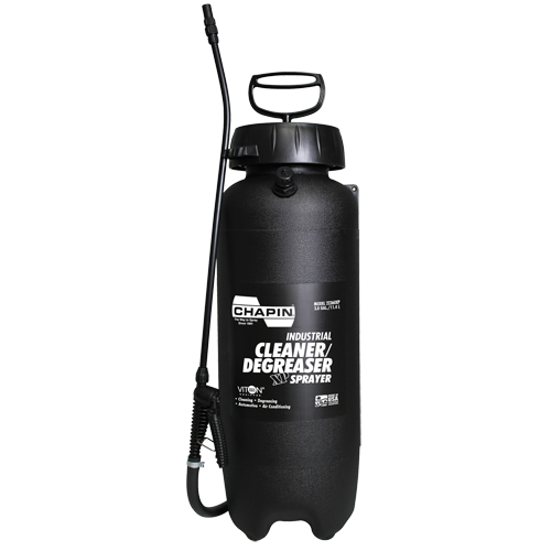 Vaporisateur industriel pour nettoyant & d&eacute;graissant Viton, 3 gal. (11,36 L), Plastique/Poly&eacute;thyl&egrave;ne, Lance de 18" Equipex