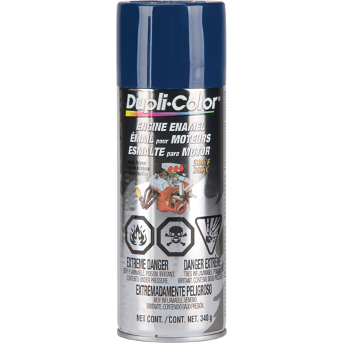 Peinture &agrave; &eacute;mail avec c&eacute;ramique pour moteur, Bleu Ford, Brillant, 12 oz, Canette a&eacute;rosol Equipex