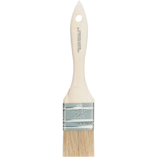 Chip Paint Brush, White China, Wood Handle, 1-1/2" Width Equipex