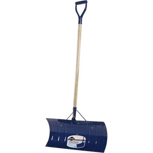 Yukon Snow Pusher, Aluminum Blade, D-Grip Handle, 24" W Equipex