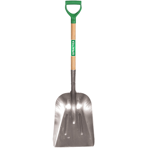 Pelle creuse, Bois, Lame Aluminium, Manche Prise en D, 29" Longueur Equipex