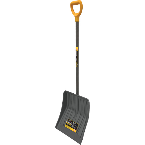 Pro Snow Shovel, Polypropylene Blade, 13-7/8" Wide, D-Grip Handle Equipex