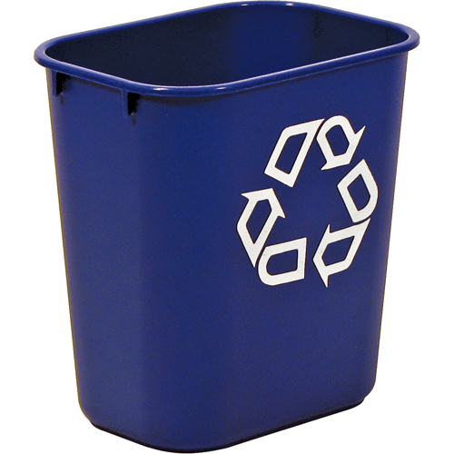 Recycling Container , Deskside, Plastic, 13-5/8 US Qt. Equipex